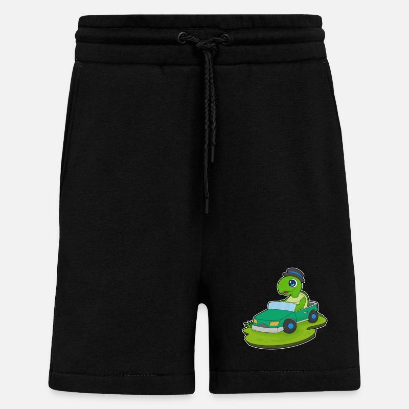Schildkröte Auto - Shorts - made by SPREAD - SOLID BLACK