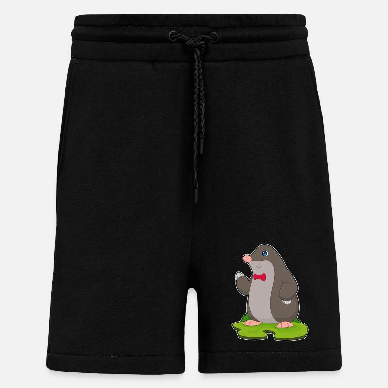 Noeud papillon Mole Gentleman - Short bio décontracté fabriqué en UE - SOLID BLACK