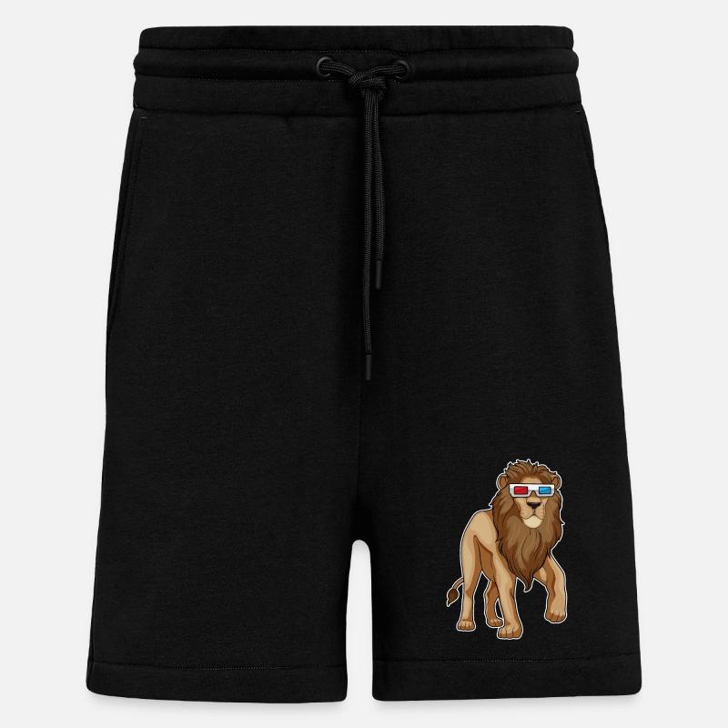 Lunettes Lion - Short bio décontracté fabriqué en UE - SOLID BLACK