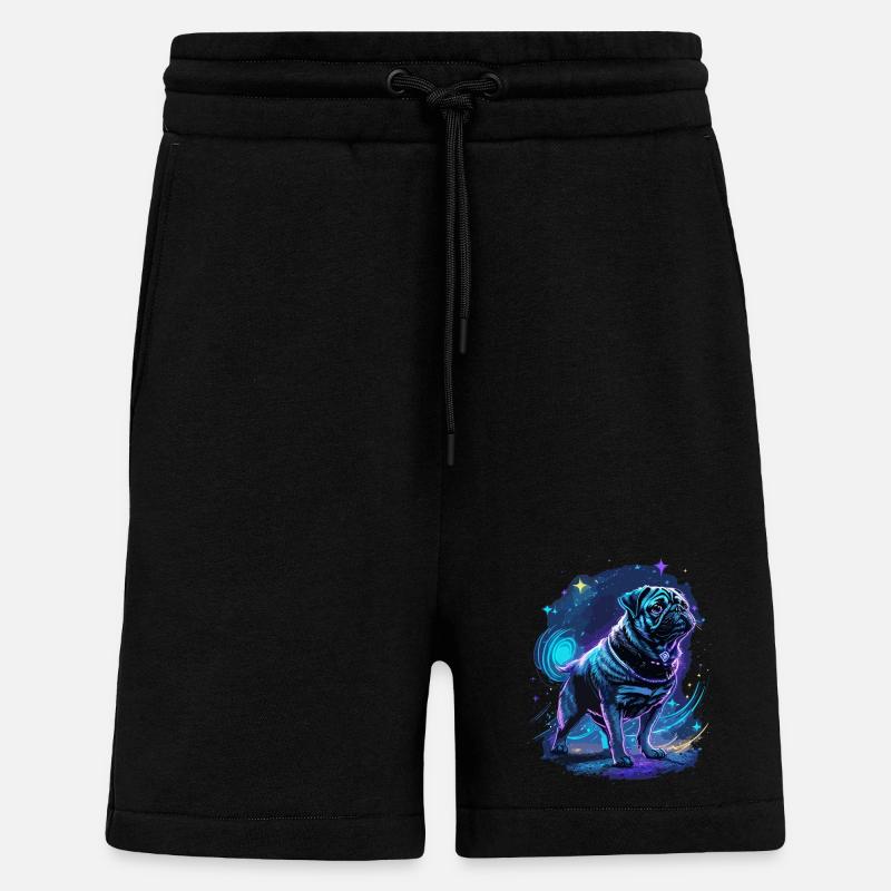 Mops Mitternachtszauber - Shorts - made by SPREAD - SOLID BLACK