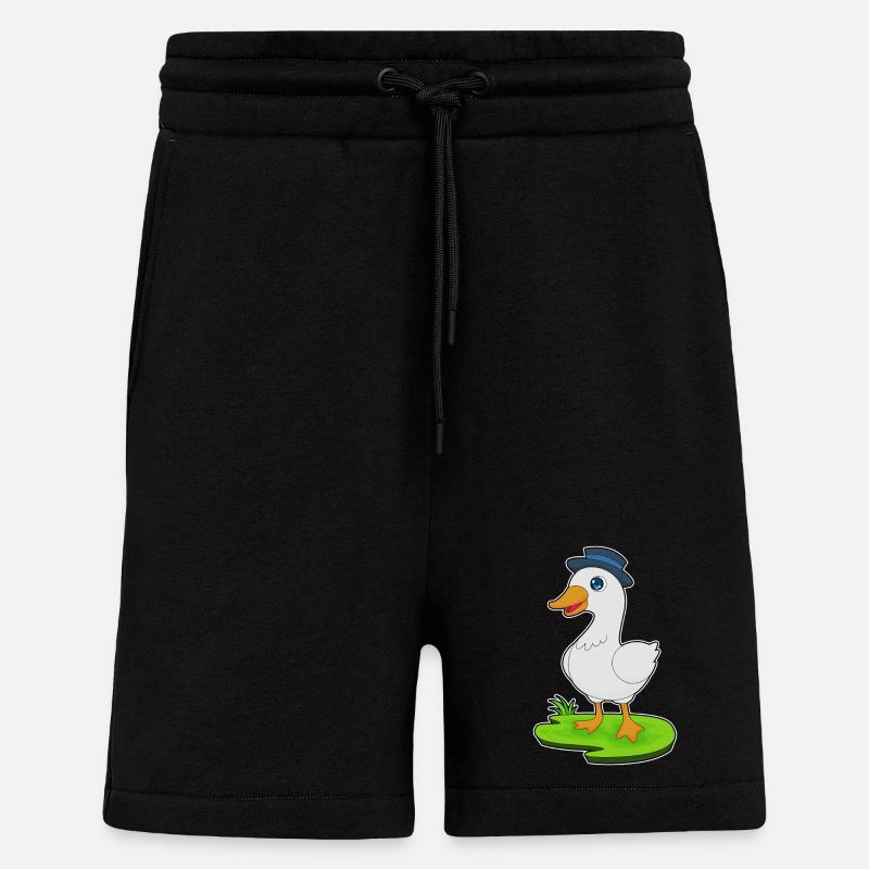 Chapeau de gentleman canard - Short bio décontracté fabriqué en UE - SOLID BLACK