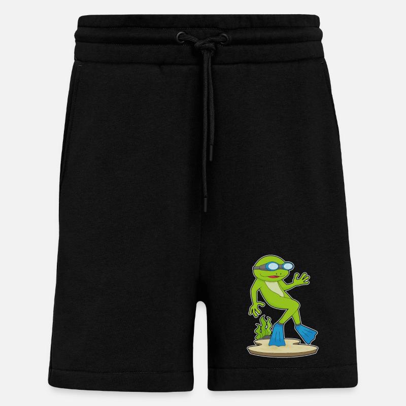 Plongeon de plongée de nage - Short bio décontracté fabriqué en UE - SOLID BLACK