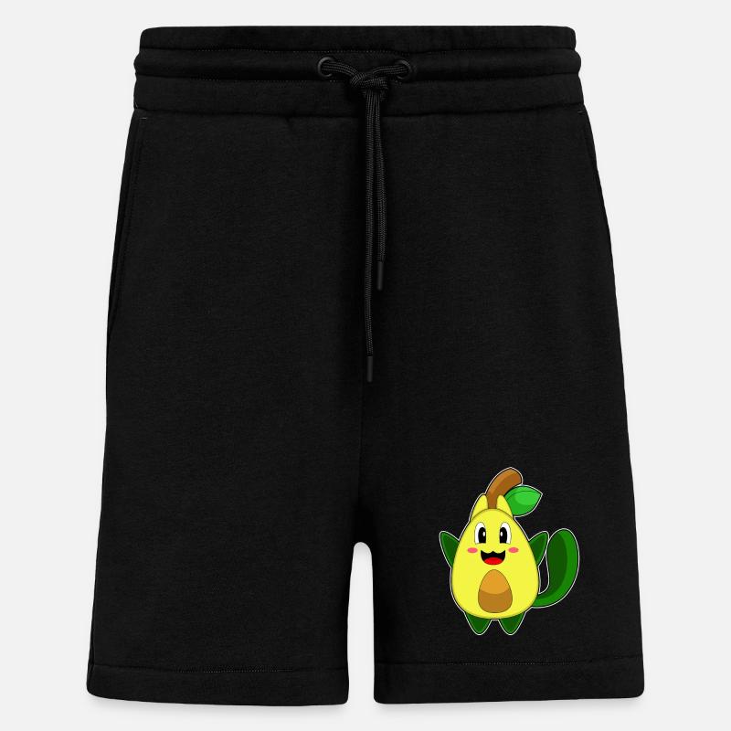 Katze Avocado - Shorts - made by SPREAD - SOLID BLACK