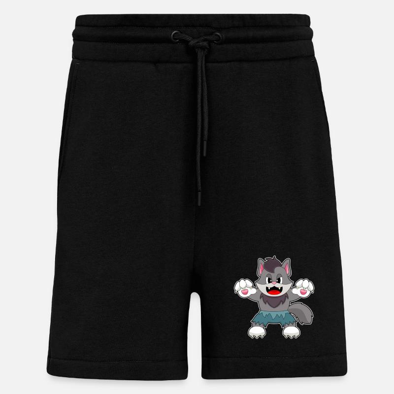 Katze Halloween - Shorts - made by SPREAD - SOLID BLACK