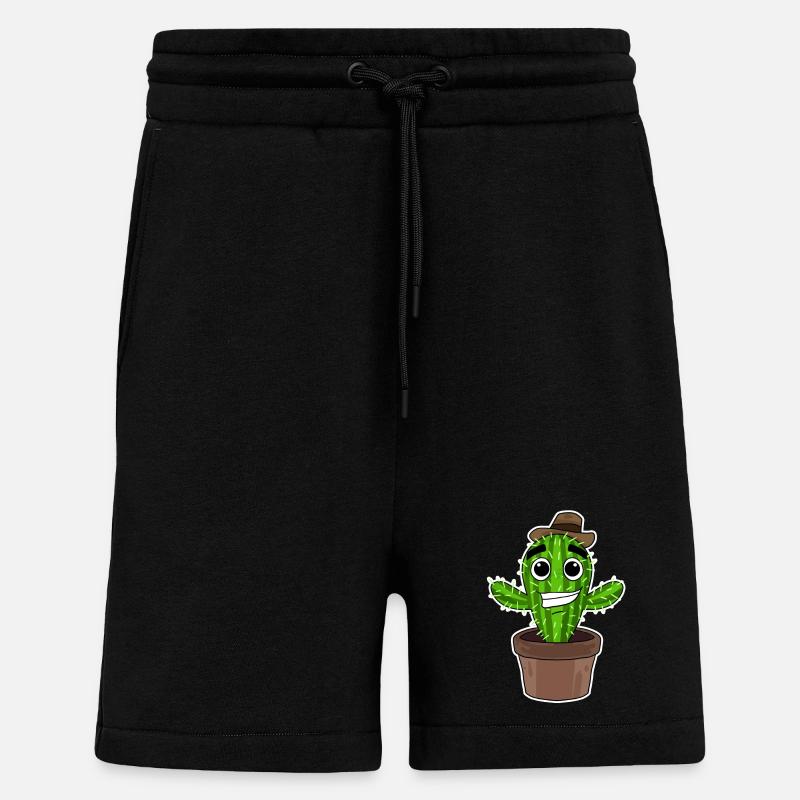 Cactus Cowboy - Short bio décontracté fabriqué en UE - SOLID BLACK