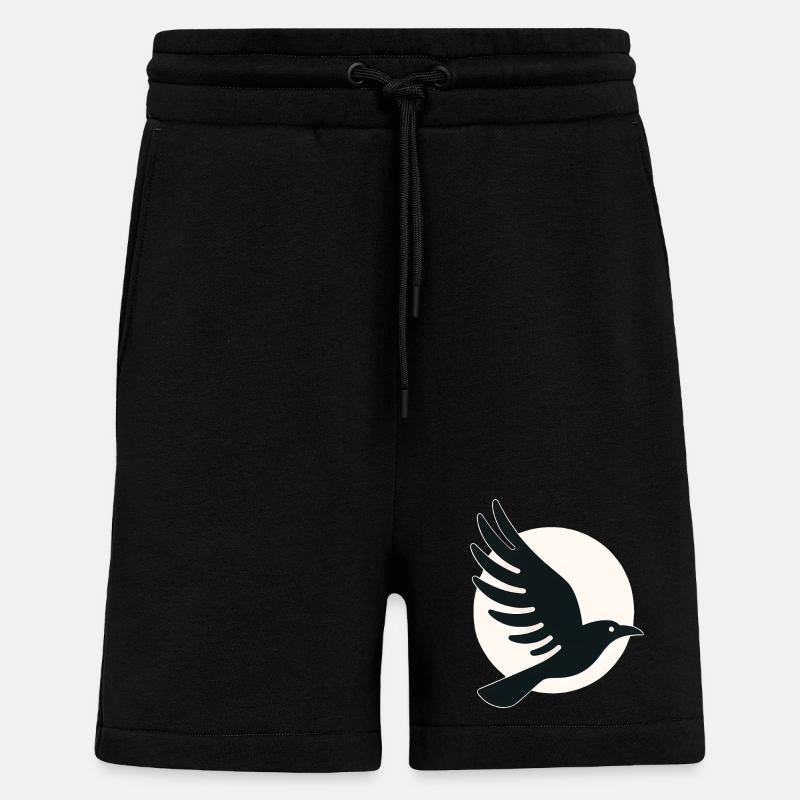 Rabe Mond Flug - Shorts - made by SPREAD - SOLID BLACK