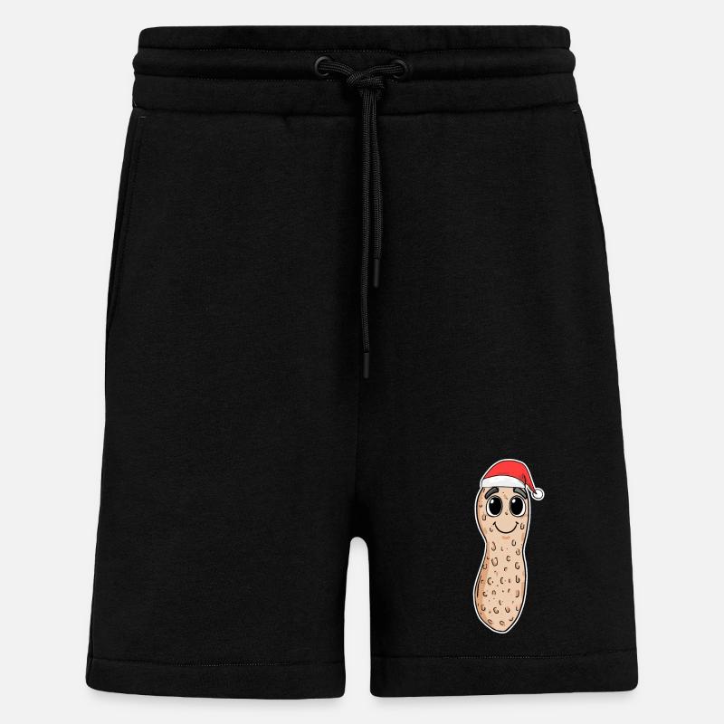 Peanut Christmas - Shorts - made by SPREAD - SOLID BLACK