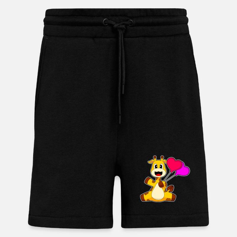 Giraffe Luftballon - Shorts - made by SPREAD - SOLID BLACK
