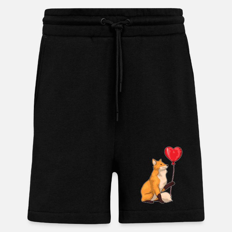 Fox Balloon - Shorts - made by SPREAD - SOLID BLACK