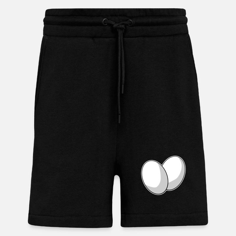 Egg Eggs - Shorts - made by SPREAD - SOLID BLACK