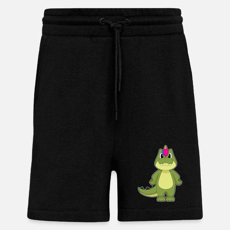Krokodil Einhorn - Shorts - made by SPREAD - SOLID BLACK