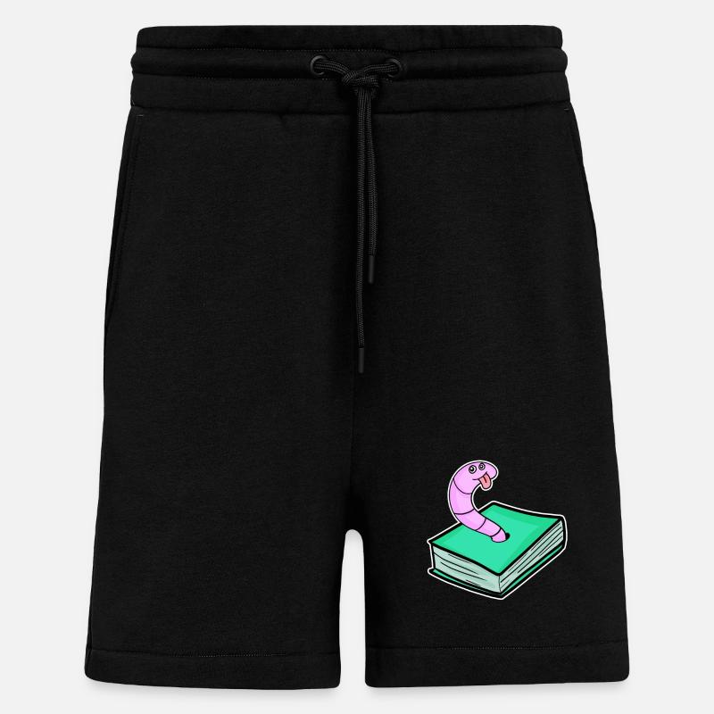 Rat de bibliothèque - Short bio décontracté fabriqué en UE - SOLID BLACK