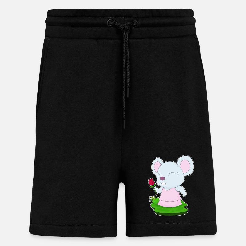 Mouse Rose - Shorts - made by SPREAD - SOLID BLACK