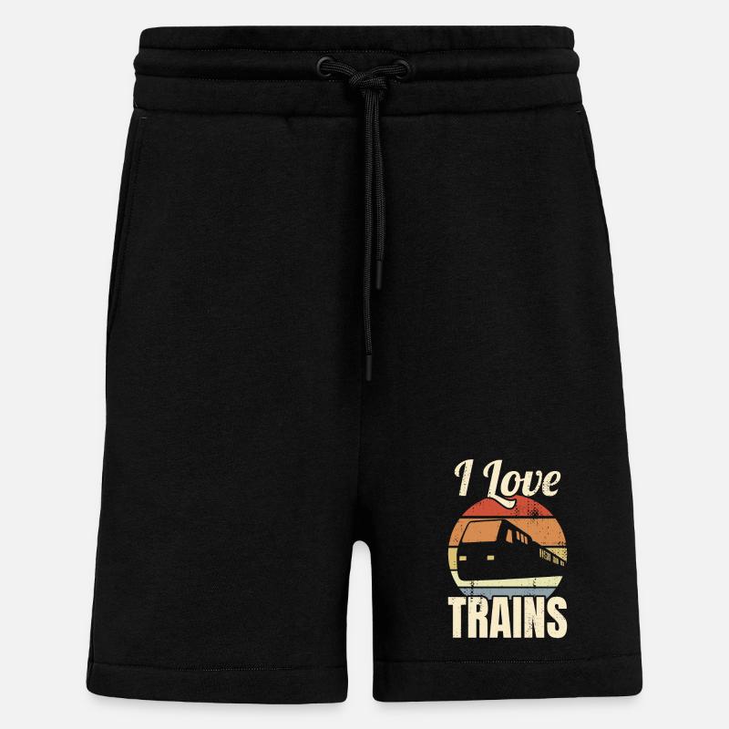 Eisenbahn Liebe - Shorts - made by SPREAD - SOLID BLACK