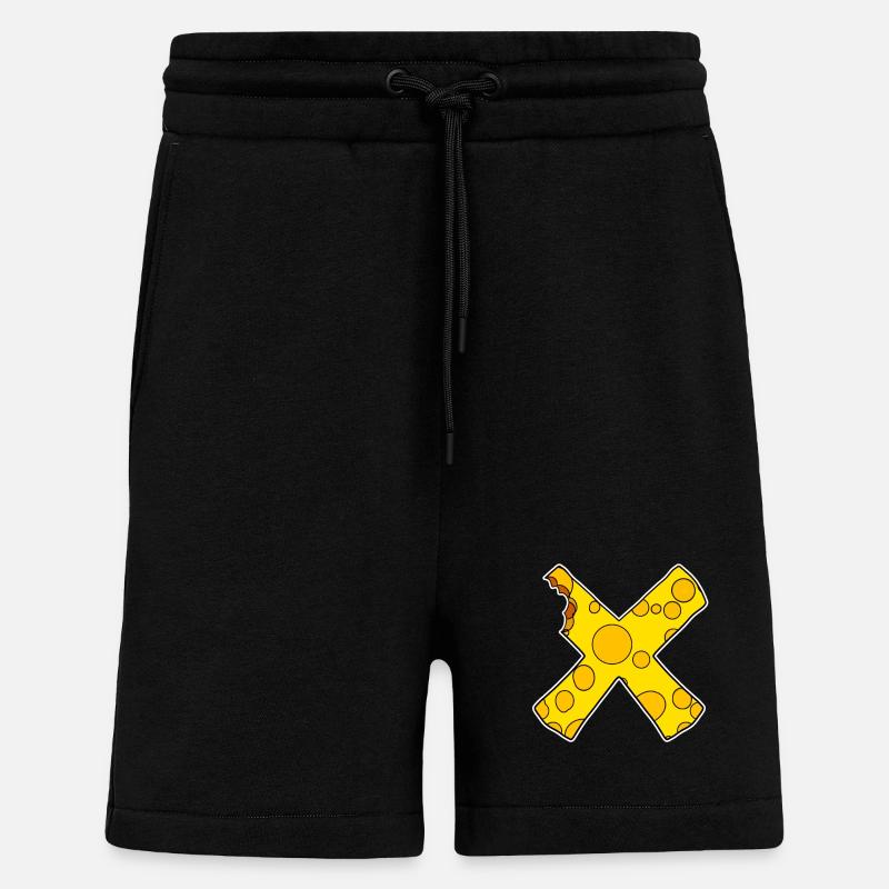 Fromage X Croix - Short bio décontracté fabriqué en UE - SOLID BLACK