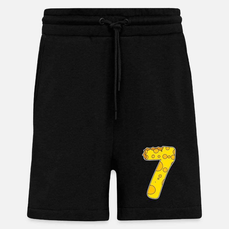 Graphique 7 - Short bio décontracté fabriqué en UE - SOLID BLACK