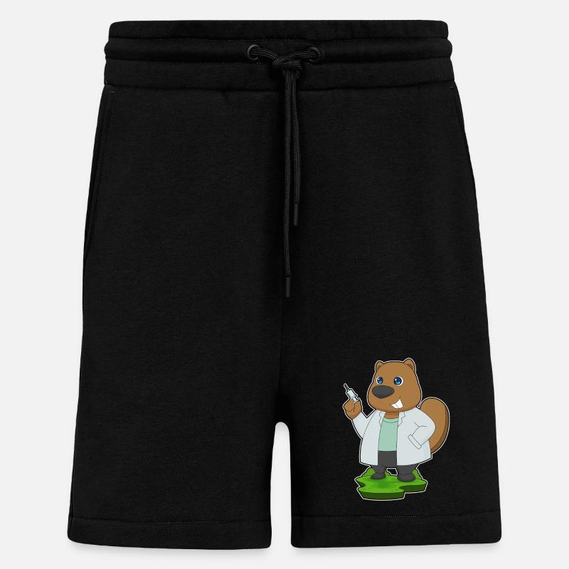 Biber Arzt Spritze - Shorts - made by SPREAD - SOLID BLACK