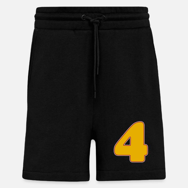 4 - Quatre - Short bio décontracté fabriqué en UE - SOLID BLACK