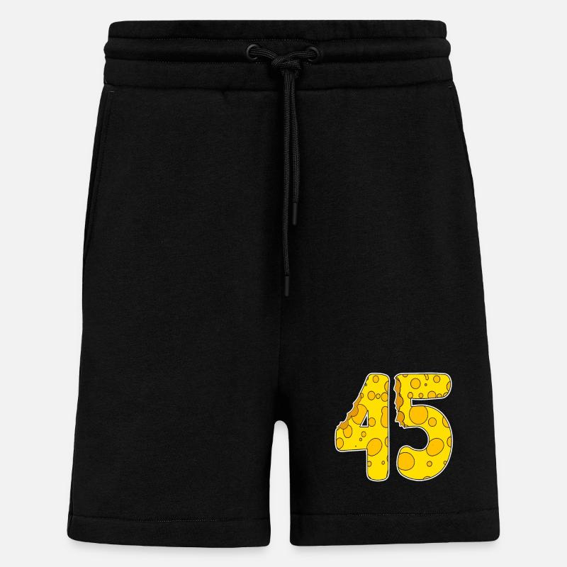 45 ans de Lustig Käse - Short bio décontracté fabriqué en UE - SOLID BLACK