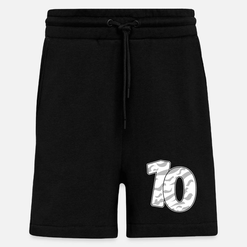 10 - Short bio décontracté fabriqué en UE - SOLID BLACK