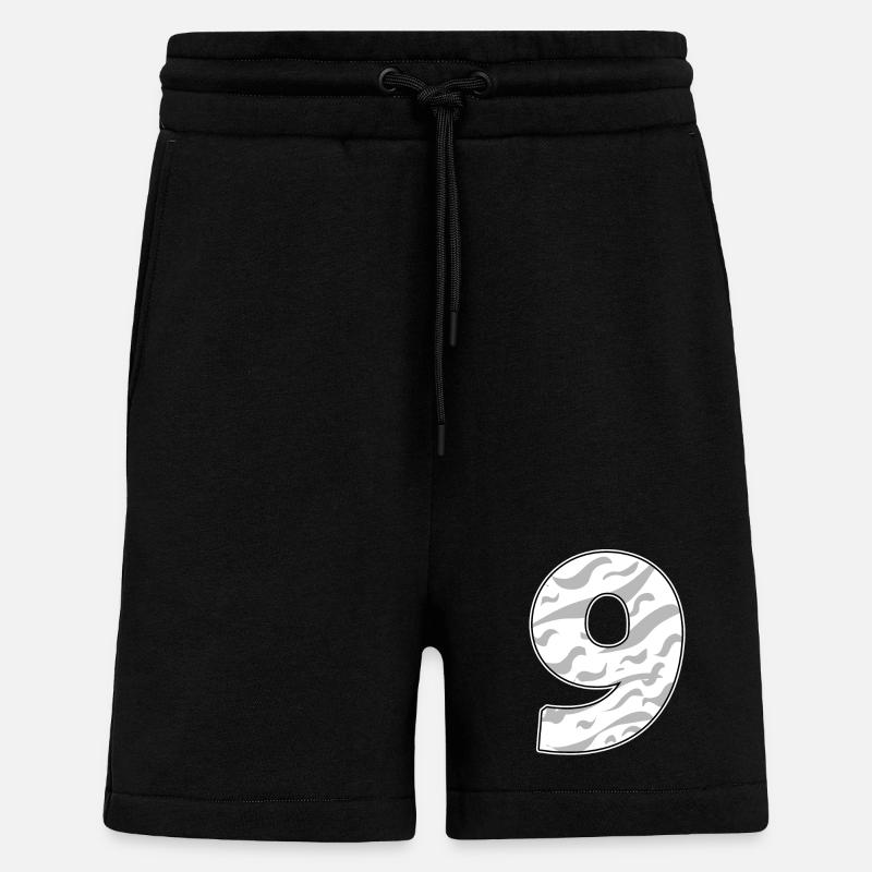 Neun - 9 - Shorts - made by SPREAD - SOLID BLACK