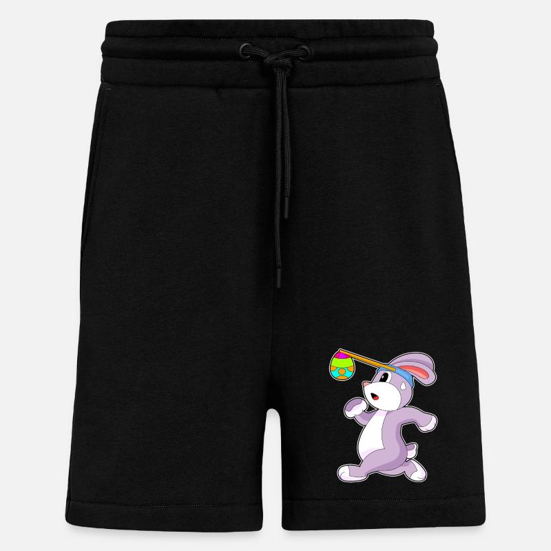 Bunny Easter Jogging - Shorts - made by SPREAD - SOLID BLACK