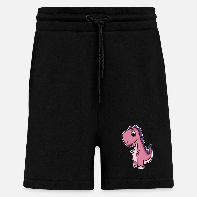 Dino Dinosaur - Shorts - made by SPREAD - SOLID BLACK