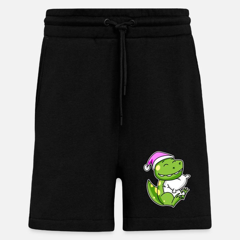Dinosaur Tired Sleeping Sleeping Girl - Shorts - made by SPREAD - SOLID BLACK