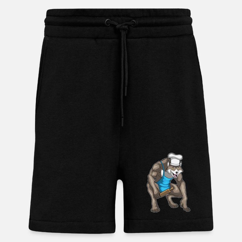 Werwolf Halloween Bäcker - Shorts - made by SPREAD - SOLID BLACK