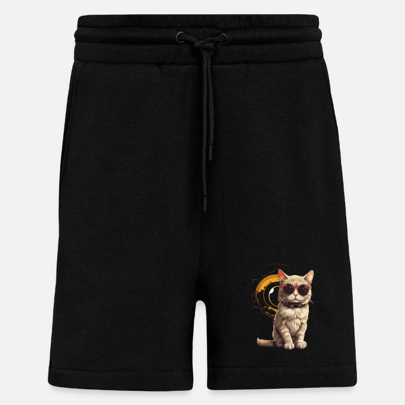 SOLAR ECLIPSE ASTRONOMY LOVERS - Shorts - made by SPREAD - SOLID BLACK