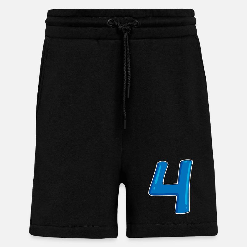 4 - Short bio décontracté fabriqué en UE - SOLID BLACK