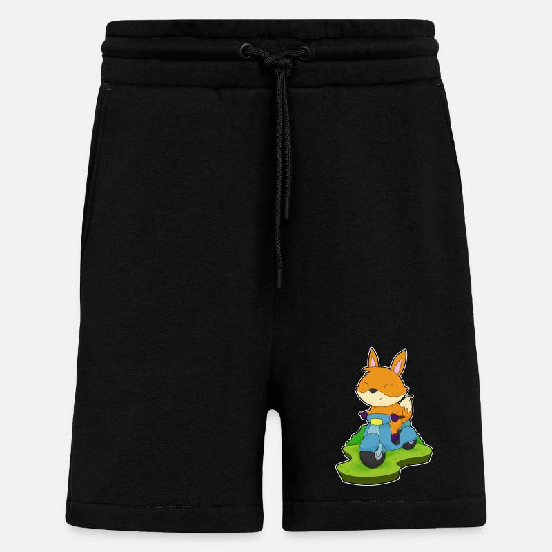 Fuchs Motorroller - Shorts - made by SPREAD - SOLID BLACK