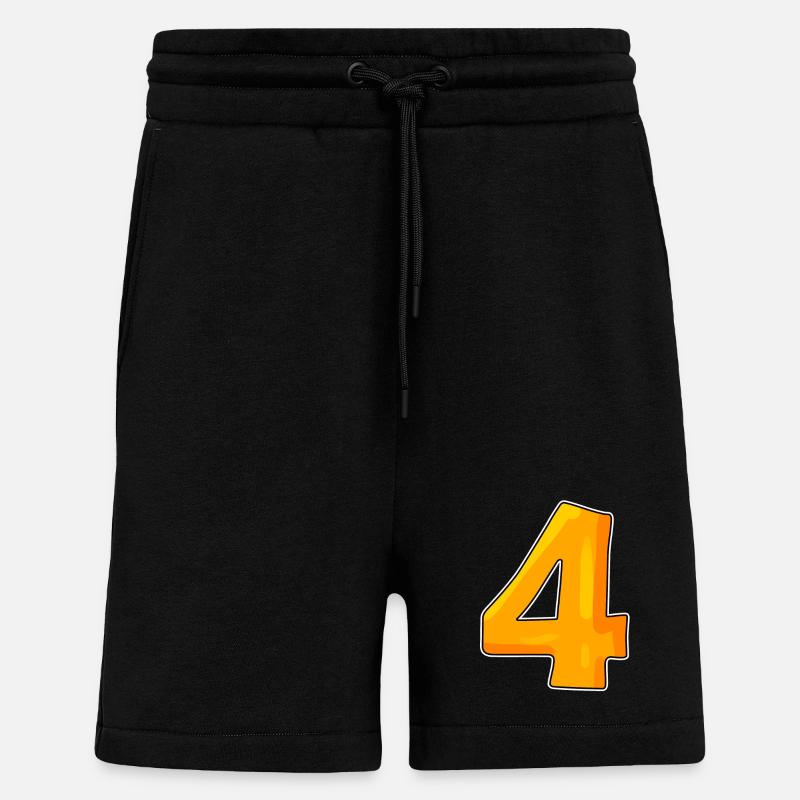 Numéro numéro 4 - Short bio décontracté fabriqué en UE - SOLID BLACK