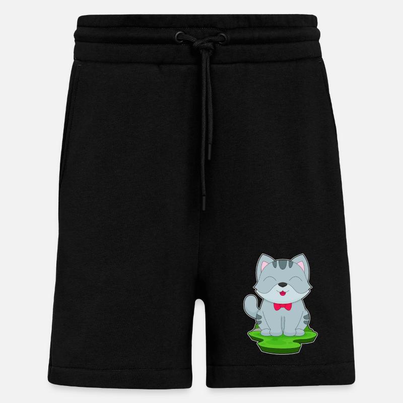Arc de chat - Short bio décontracté fabriqué en UE - SOLID BLACK