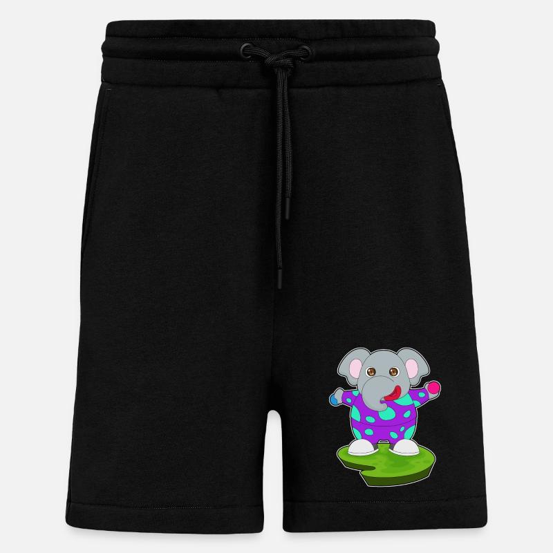 Elefant Clown - Shorts - made by SPREAD - SOLID BLACK