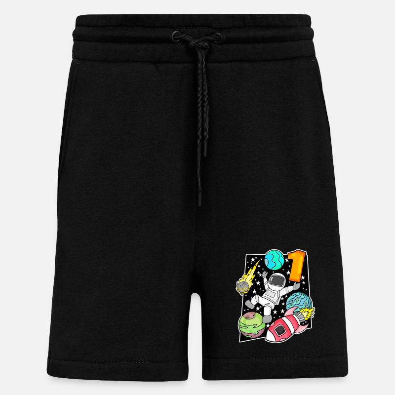 1 an - inscription à l’école - Short bio décontracté fabriqué en UE - SOLID BLACK