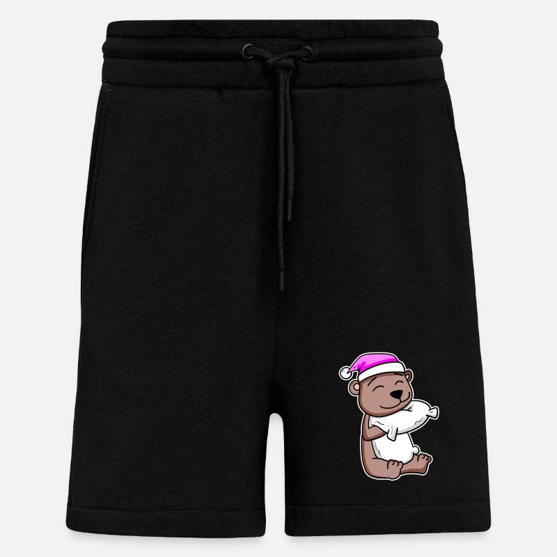 Bär Müde Ausschlafen - Shorts - made by SPREAD - SOLID BLACK