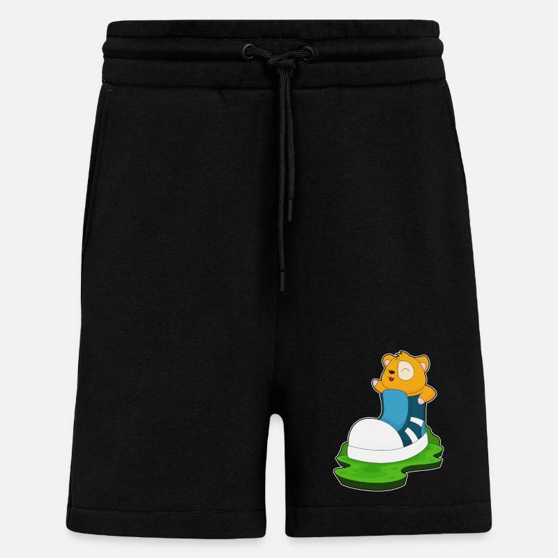 Hamster Grande Chaussure - Short bio décontracté fabriqué en UE - SOLID BLACK