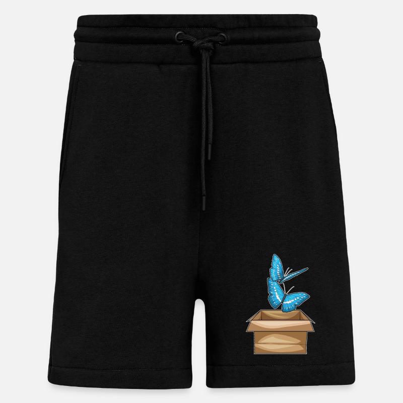 Schmetterling Karton - Shorts - made by SPREAD - SOLID BLACK