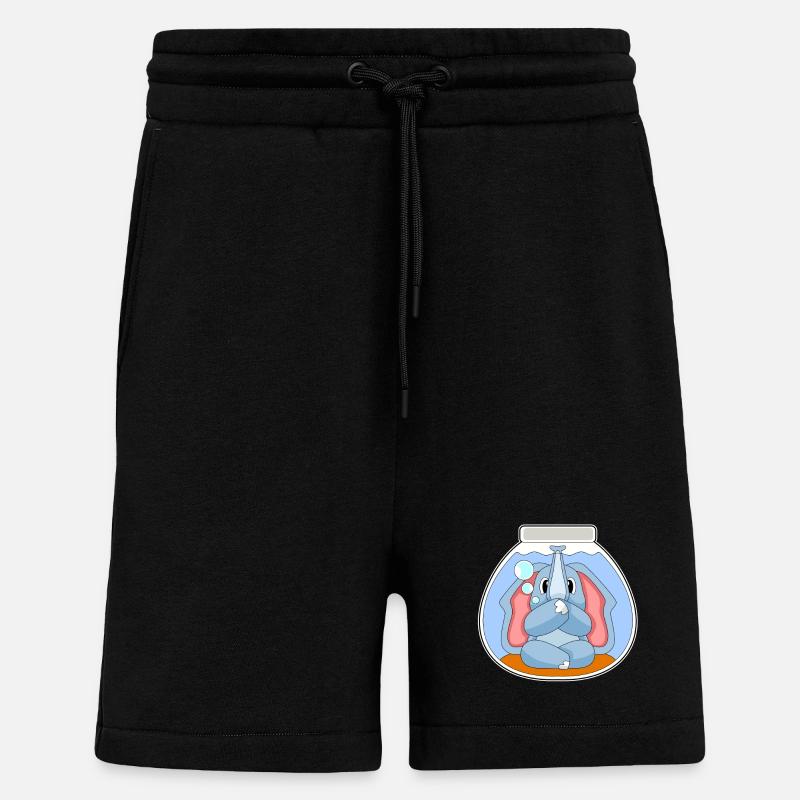 Elefant Aquarium - Shorts - made by SPREAD - SOLID BLACK