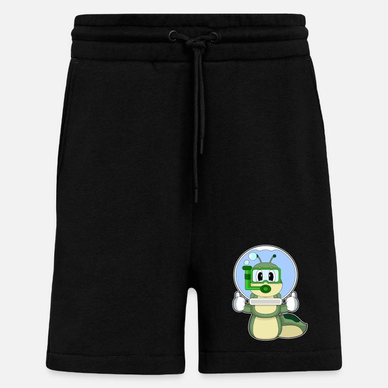 Raupe Aquarium - Shorts - made by SPREAD - SOLID BLACK