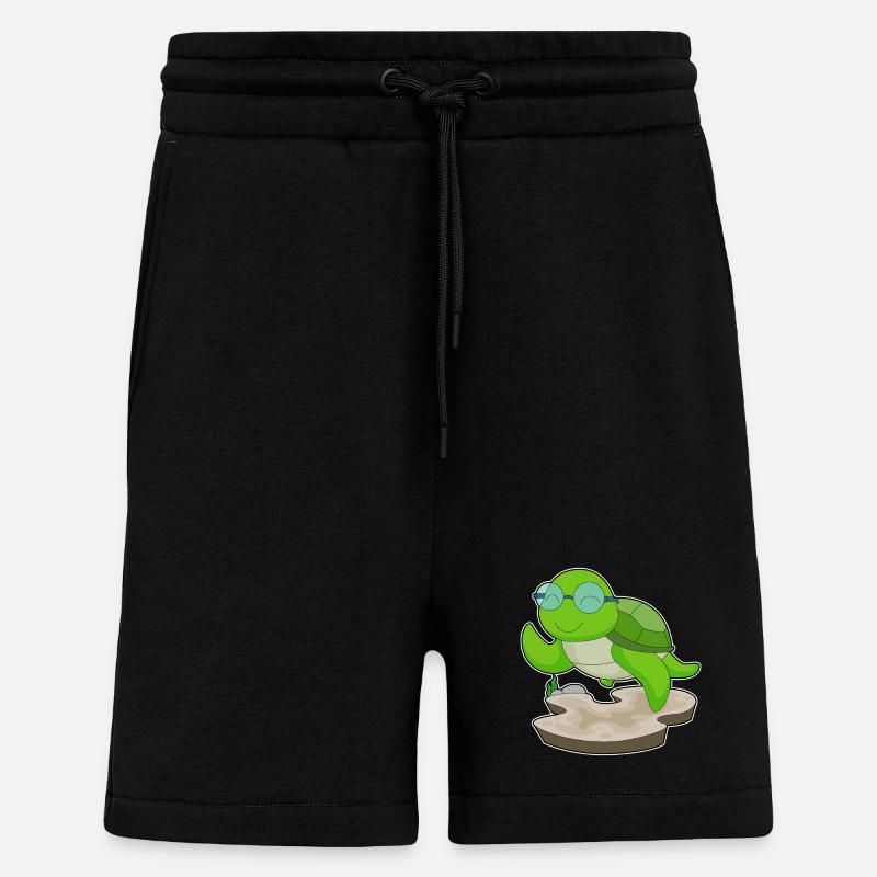 Turtle Glasses - Shorts - made by SPREAD - SOLID BLACK