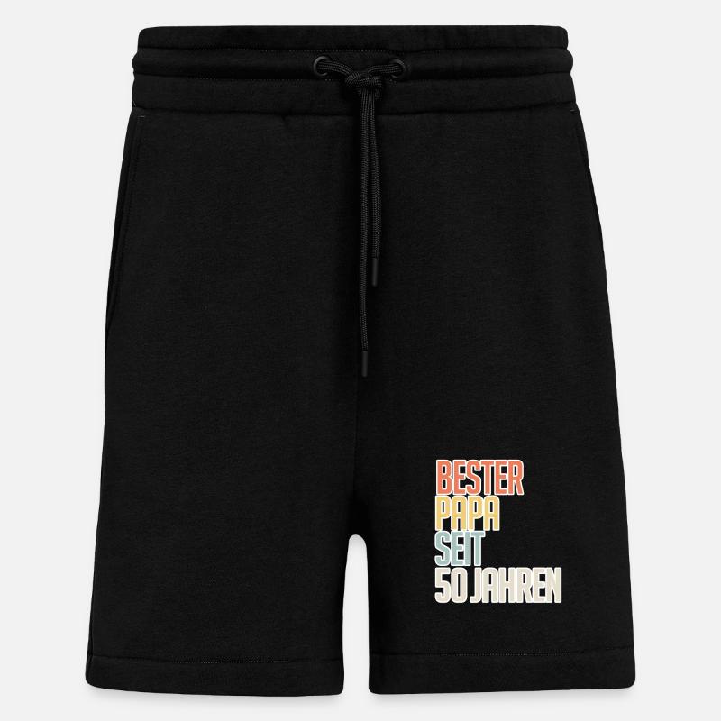Bester Papa seit 50 Jahren - Shorts - made by SPREAD - SOLID BLACK