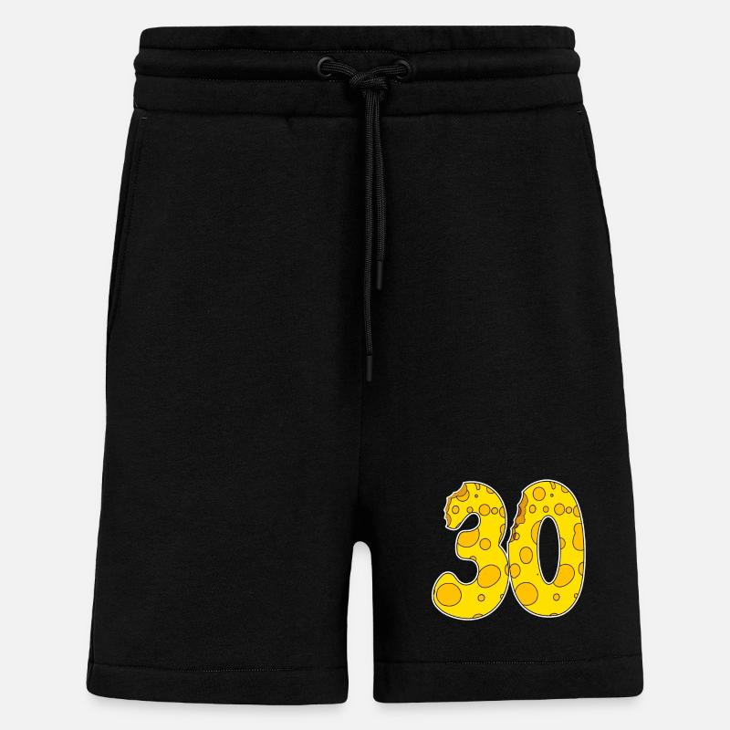 30 ans - 30e anniversaire - Short bio décontracté fabriqué en UE - SOLID BLACK