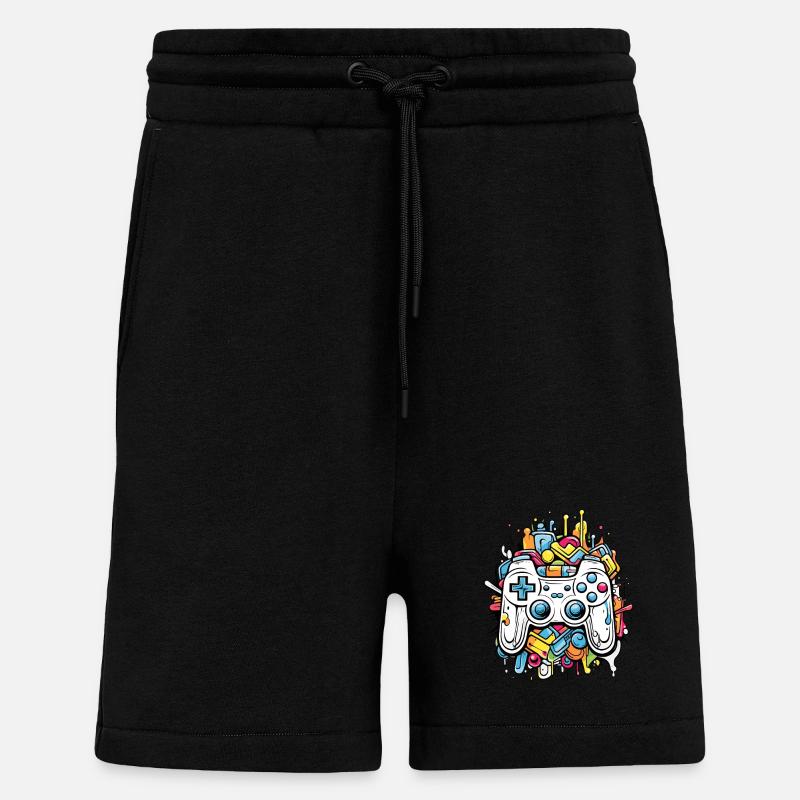 Game Controller - Shorts - made by SPREAD - SOLID BLACK
