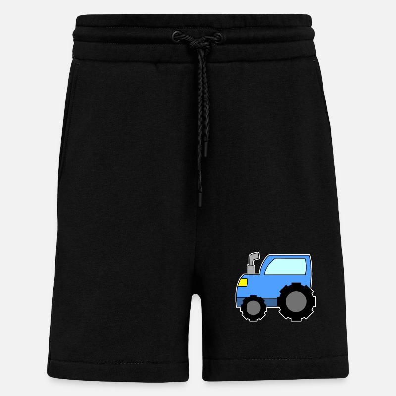 Traktor Blau - Shorts - made by SPREAD - SOLID BLACK