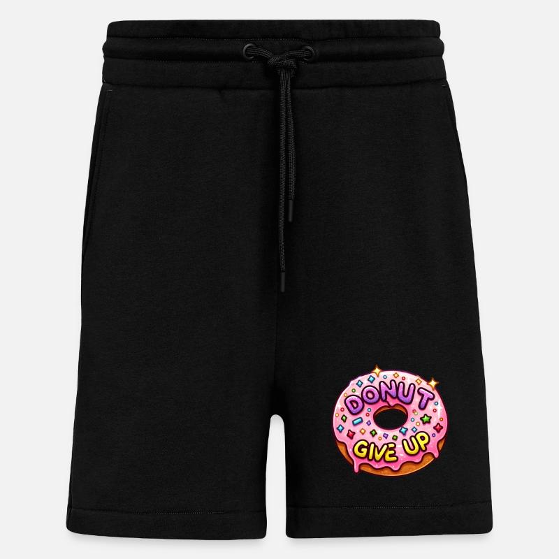 Donut geben auf - Shorts - made by SPREAD - SOLID BLACK