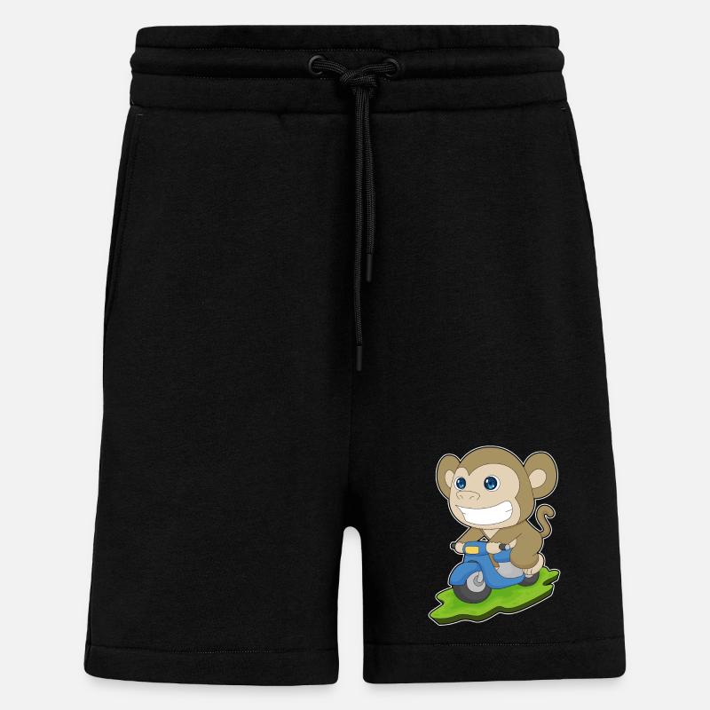 Affe Motorroller - Shorts - made by SPREAD - SOLID BLACK