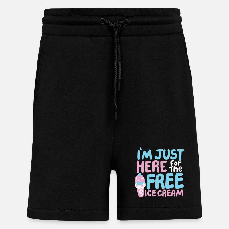Eiscreme Eisliebhaber - Shorts - made by SPREAD - SOLID BLACK