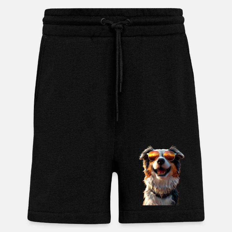 Australian Shepherd Hunde Liebhaber Süßer Aussie - Shorts - made by SPREAD - SOLID BLACK